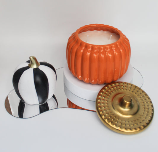 Orange 24oz Three wick Pumpkin Candle
